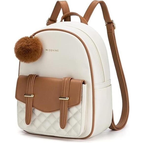cute mini backpacks purse Vintage Womens Genuine Leather Backpack Rucksack Purse For Women but it cannot fit for iPad and laptop.[ FASHION MINI BACKPACK FOR WOMEN] Cute and stylish appearance mini cute backpack purse convertible